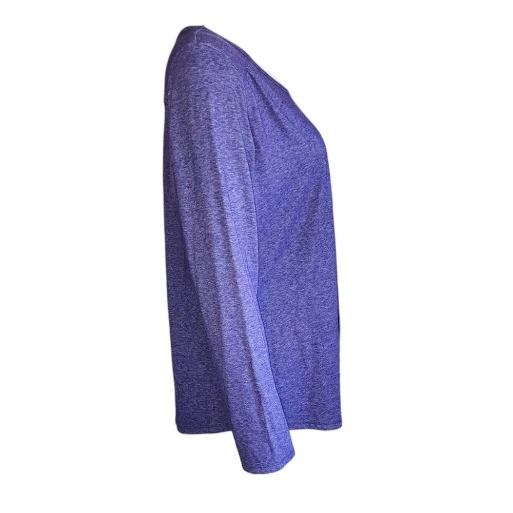 Columbia Top Womens Size XL Solid All Purple Long‎ Sleeve Pullover - Picture 4 of 6
